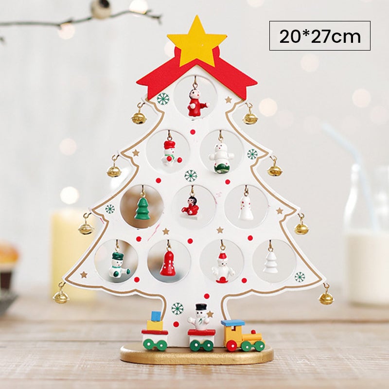 DIY Wooden Mini Christmas Tree Set