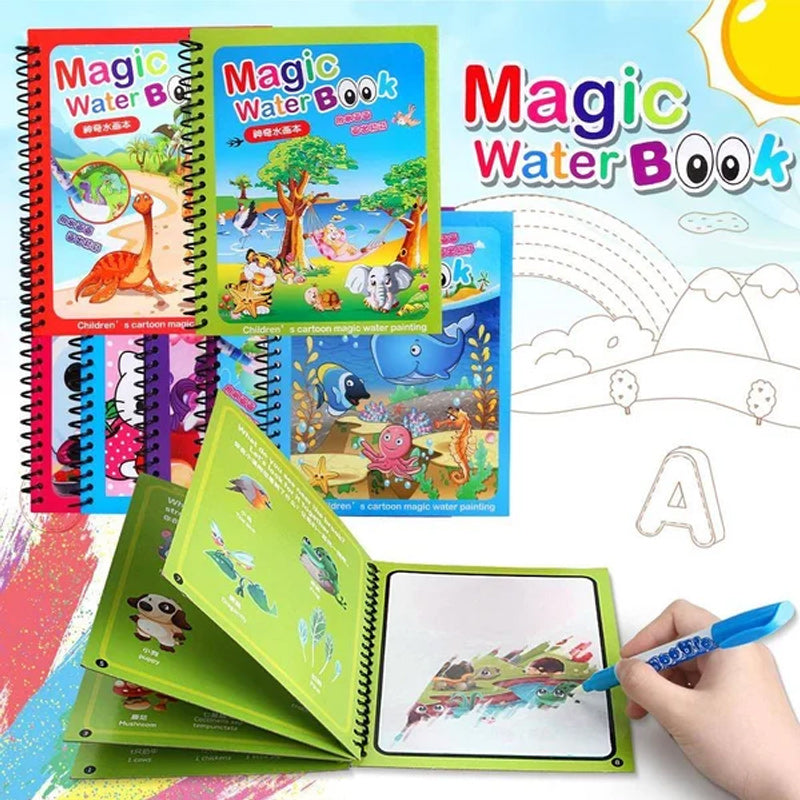 Magic Water Coloring Book（18.3*14.8cm/7.20*5.83in）