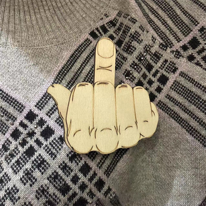 Middle Finger Brooch Material Pack(one hand)