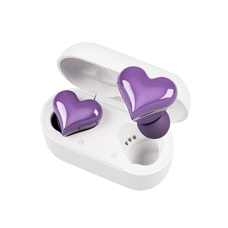 Bluetooth Wireless Headphones Heart-Shaped Earphones