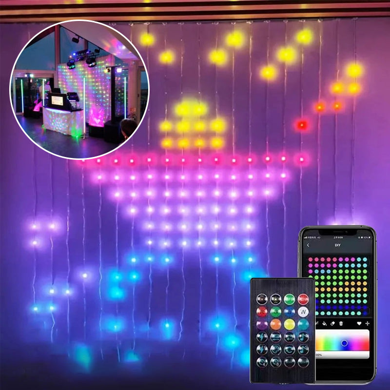 Color Waves LED Curtain Sync Lights