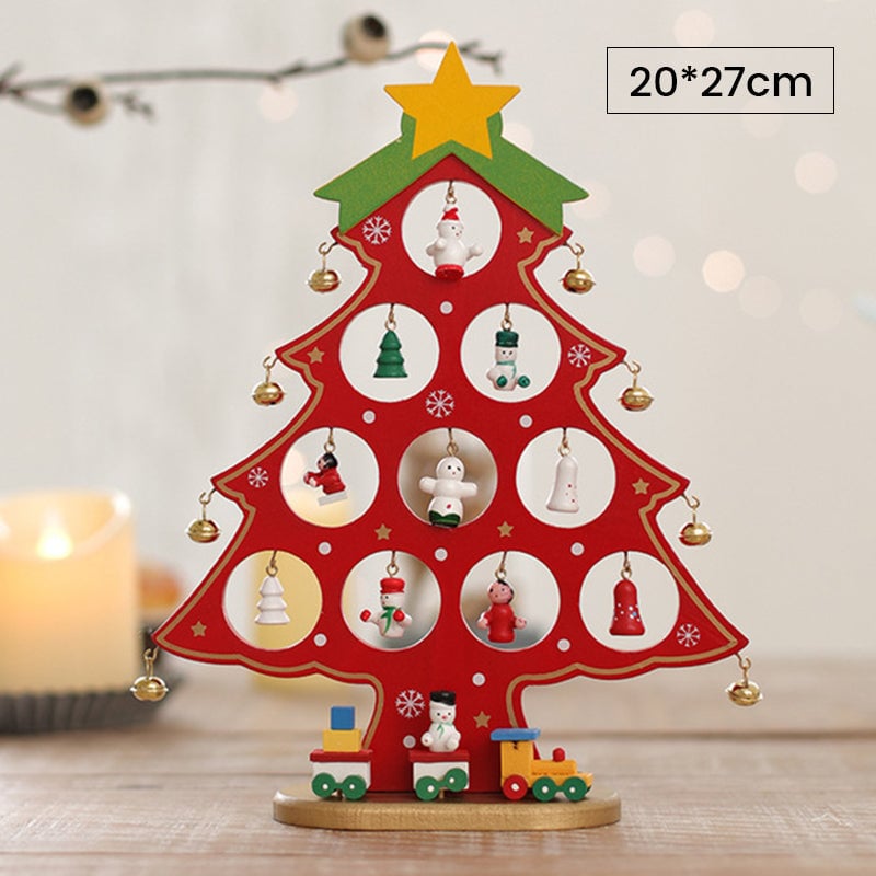 DIY Wooden Mini Christmas Tree Set