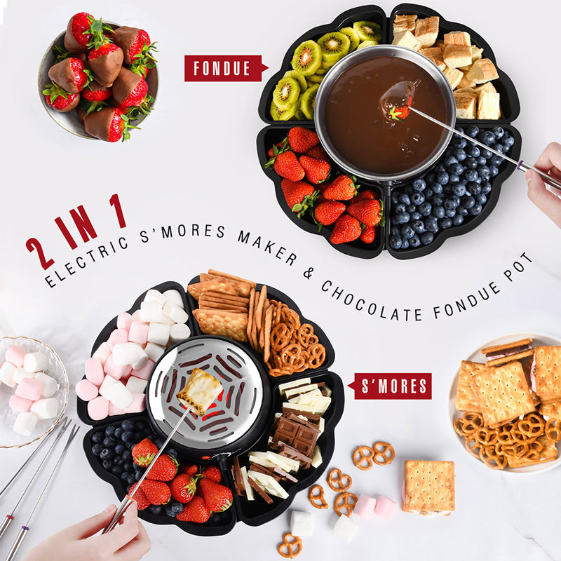 2 In 1 Smores Maker & Fondue Set