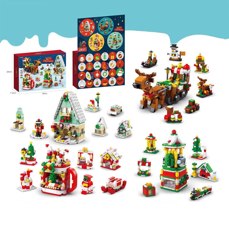 💥Christmas Sale 49% OFF 🎄Christmas Advent Calendar Surprise Building Block Set