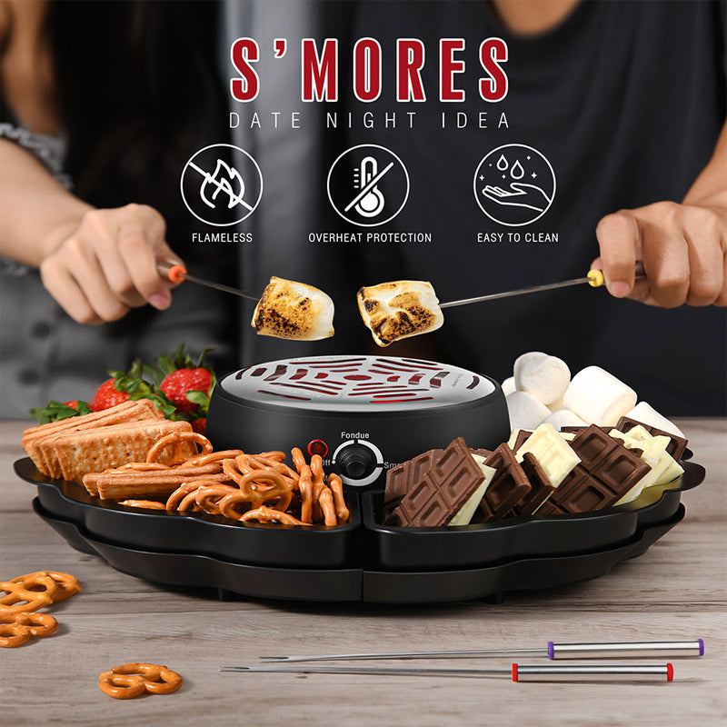 2 In 1 Smores Maker & Fondue Set