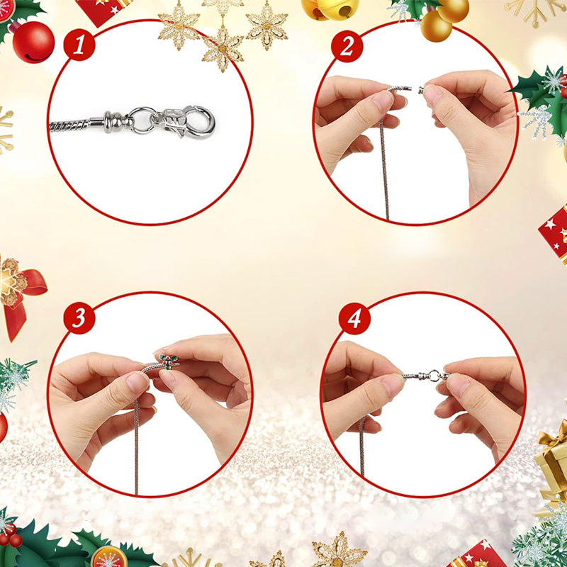 24 Days Countdown Xmas Bracelet Calendar