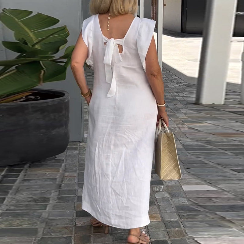 Cotton and Linen Casual Dress