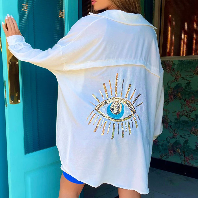 Evil Eye Pattern Shirt