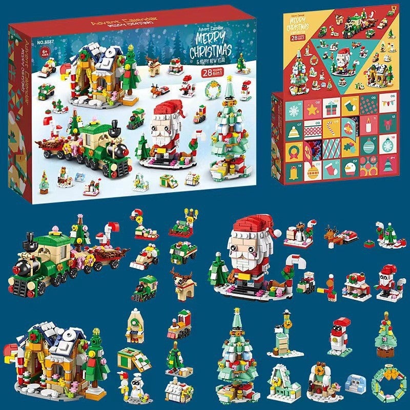 💥Christmas Sale 49% OFF 🎄Christmas Advent Calendar Surprise Building Block Set