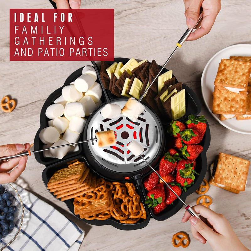 2 In 1 Smores Maker & Fondue Set