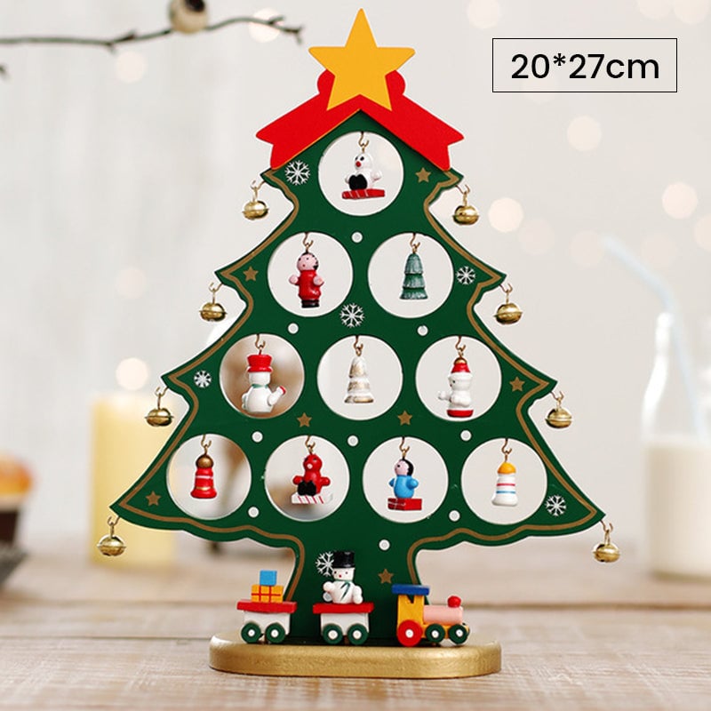 DIY Wooden Mini Christmas Tree Set