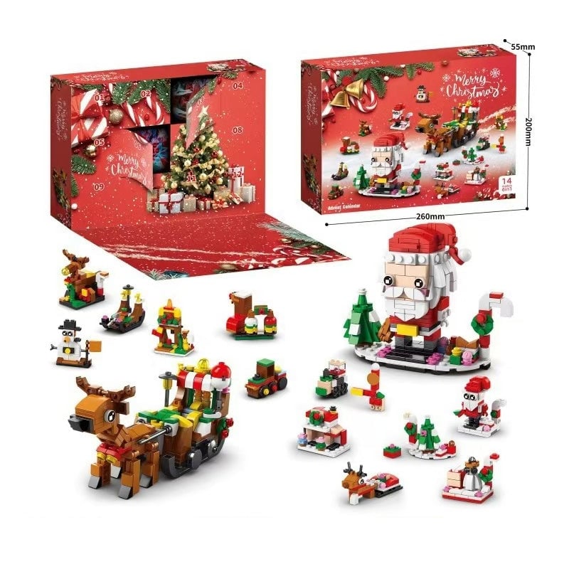 💥Christmas Sale 49% OFF 🎄Christmas Advent Calendar Surprise Building Block Set