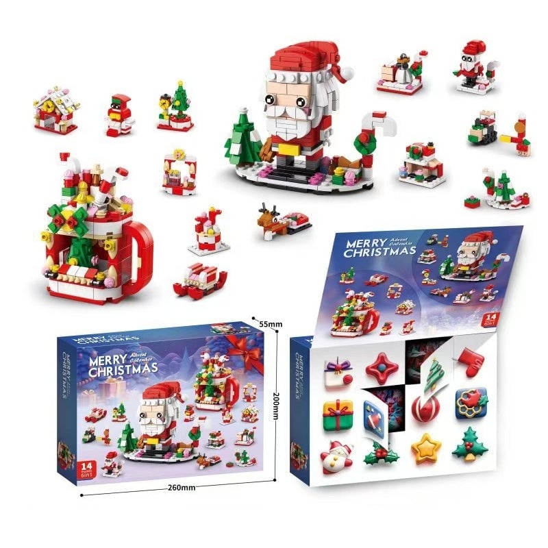 💥Christmas Sale 49% OFF 🎄Christmas Advent Calendar Surprise Building Block Set