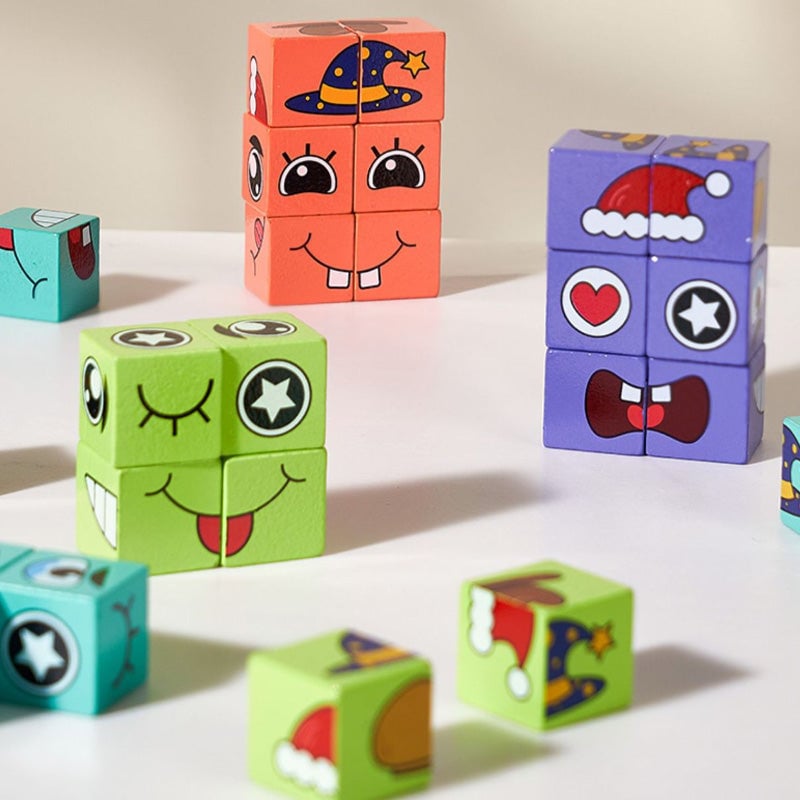 3D Puzzle Face-Changing Magic Cube