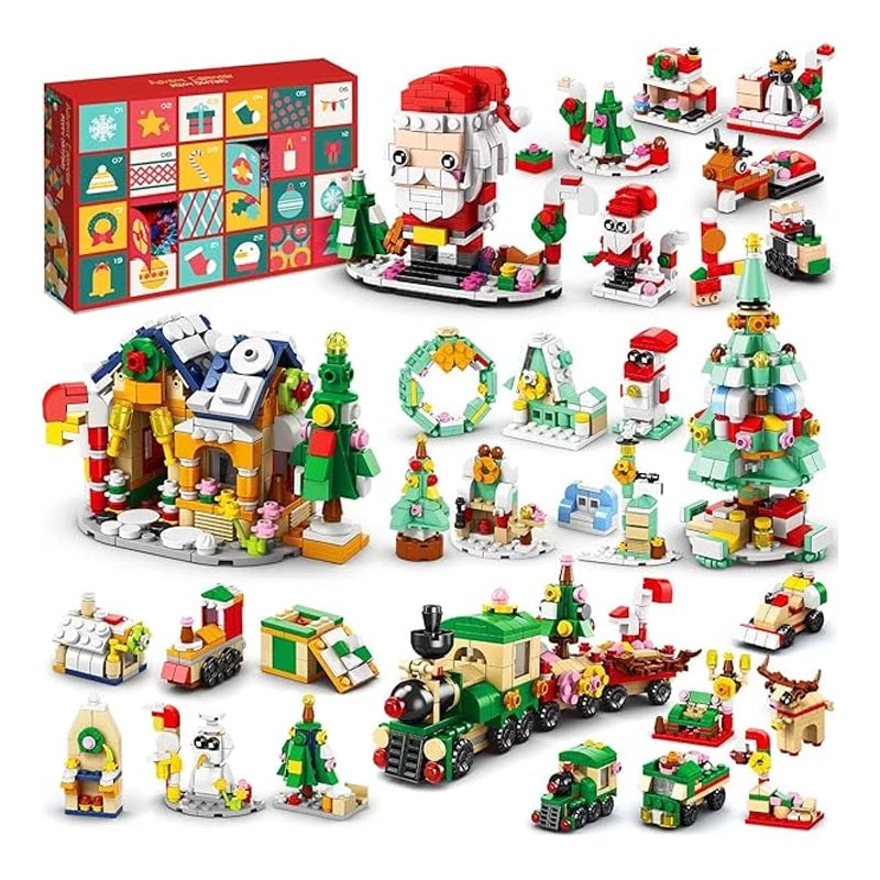 💥Christmas Sale 49% OFF 🎄Christmas Advent Calendar Surprise Building Block Set