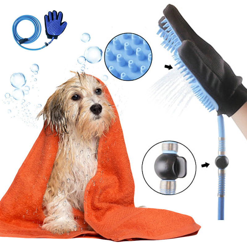 Pet Bath Glove Massager Shower Bathing Tool