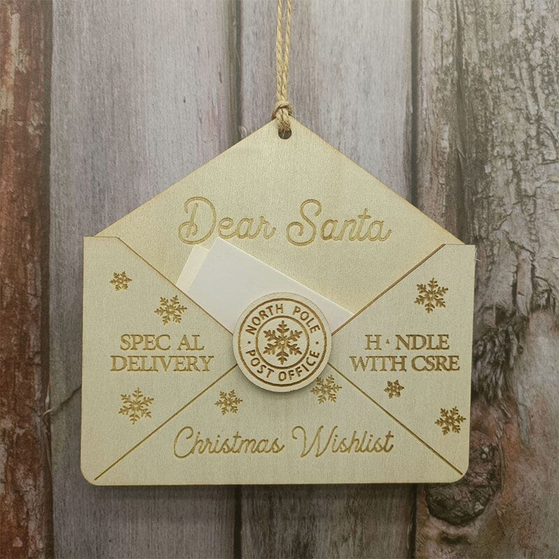 Letter to Santa Christmas Ornament