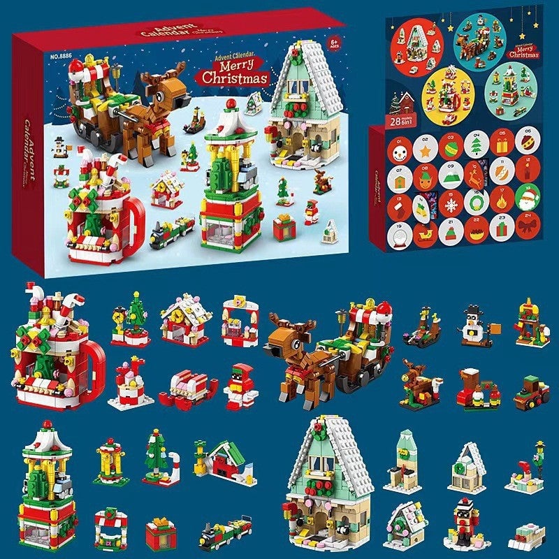 💥Christmas Sale 49% OFF 🎄Christmas Advent Calendar Surprise Building Block Set