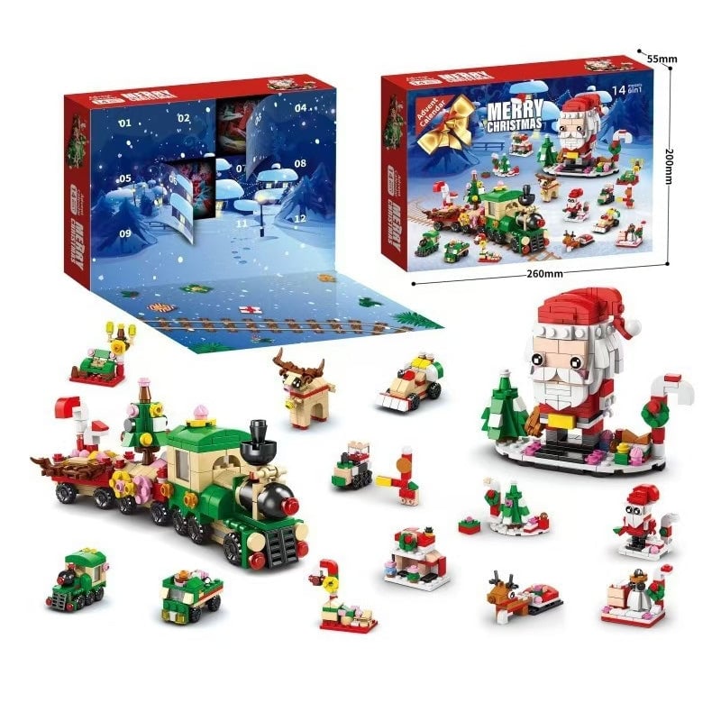 💥Christmas Sale 49% OFF 🎄Christmas Advent Calendar Surprise Building Block Set