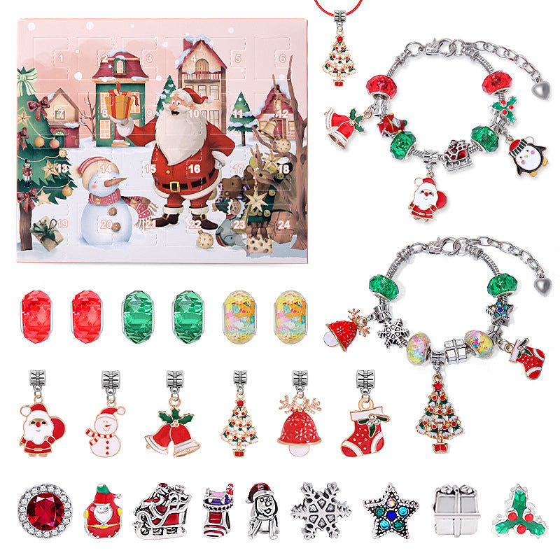 24 Days Countdown Xmas Bracelet Calendar