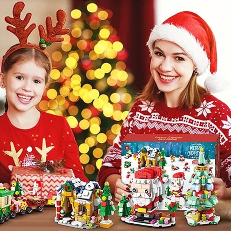 💥Christmas Sale 49% OFF 🎄Christmas Advent Calendar Surprise Building Block Set