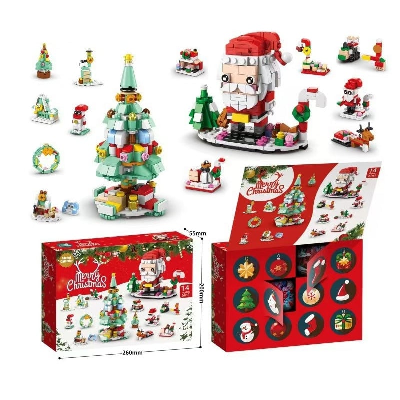 💥Christmas Sale 49% OFF 🎄Christmas Advent Calendar Surprise Building Block Set