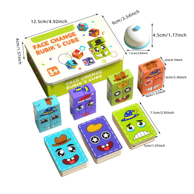 3D Puzzle Face-Changing Magic Cube