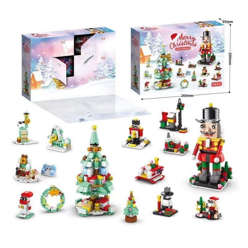 💥Christmas Sale 49% OFF 🎄Christmas Advent Calendar Surprise Building Block Set