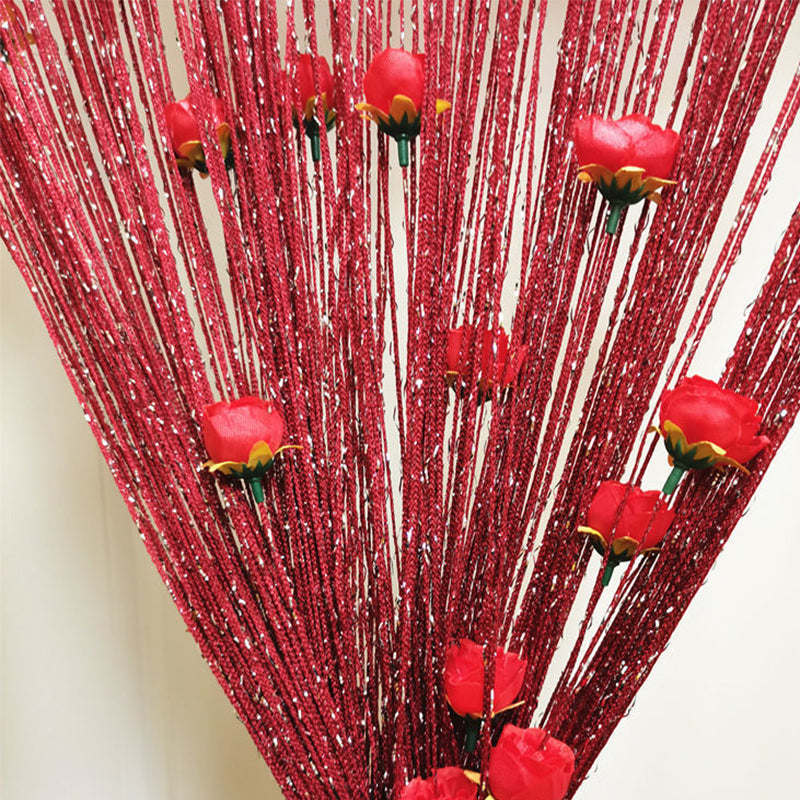 Rose Thread Door Curtain