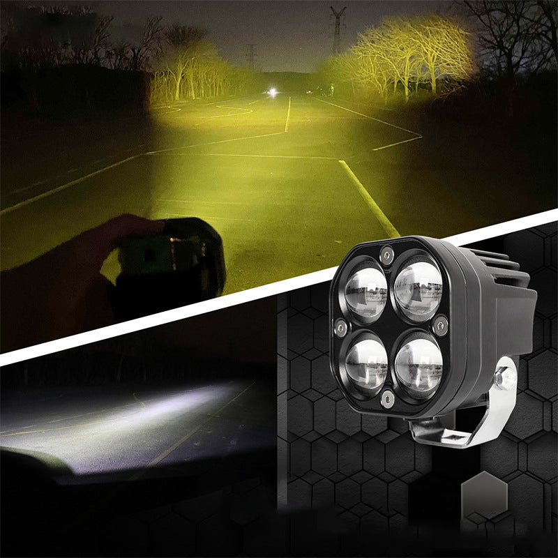 Square Two-color Car Headlight