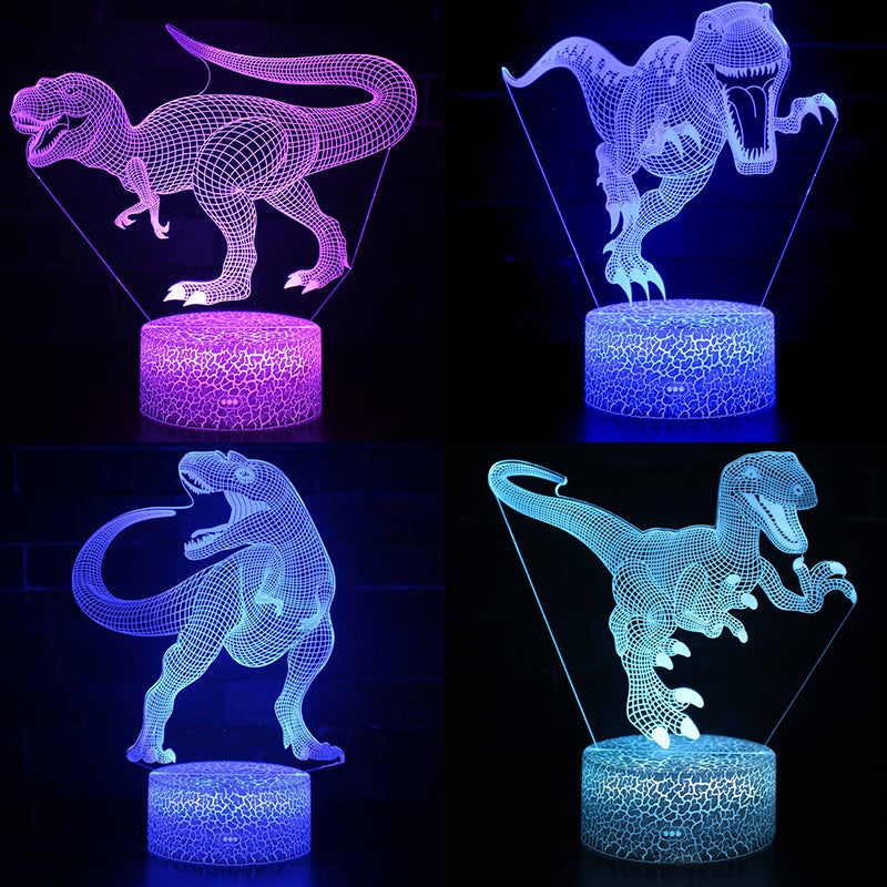 Multi-style Remote Control Color Dinosaur LED Night Light