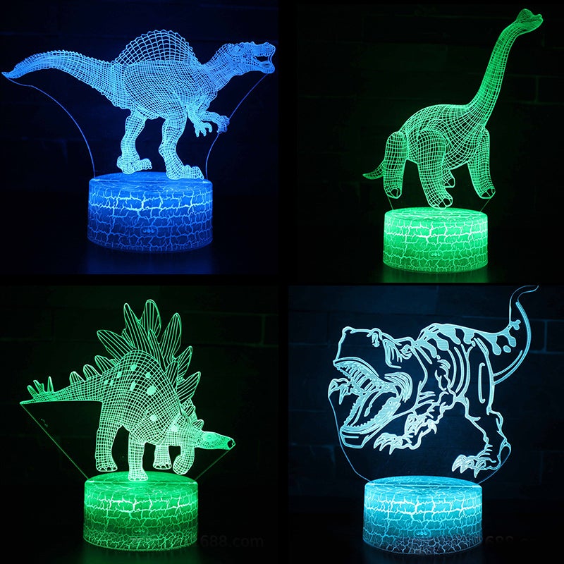 Multi-style Remote Control Color Dinosaur LED Night Light