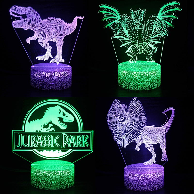 Multi-style Remote Control Color Dinosaur LED Night Light