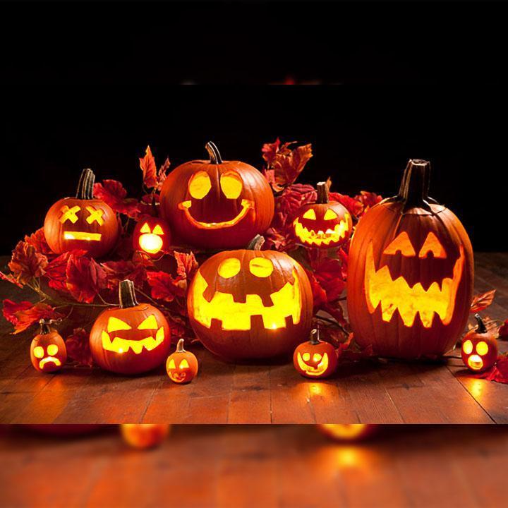 【Factory Outlet】Halloween Sound-Activated Pumpkin with Built-In Speaker