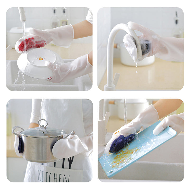 Silicon Dish Scrubber Gloves