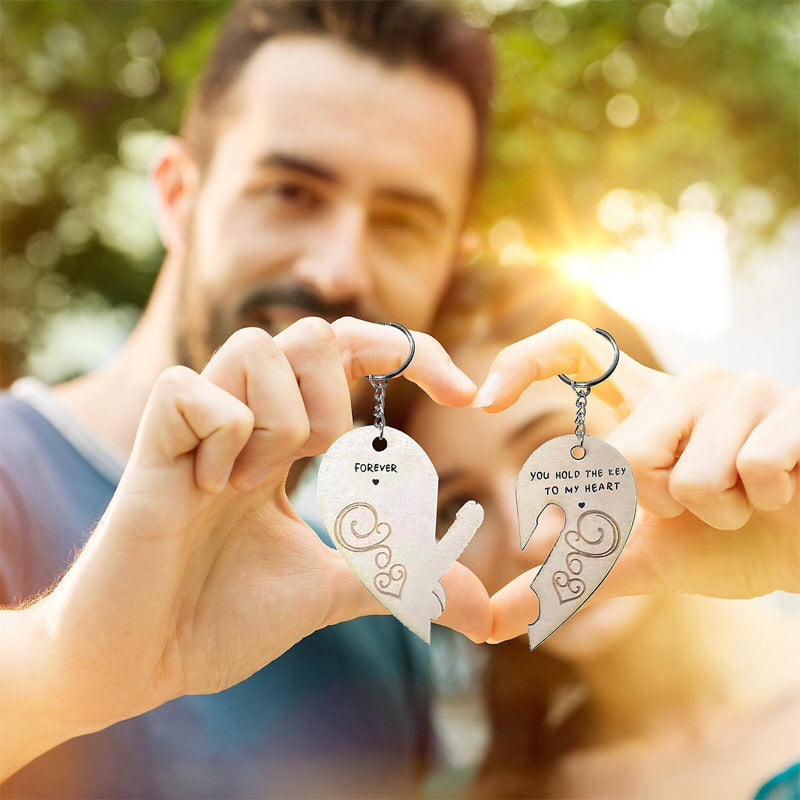 Wooden Heart Keychain