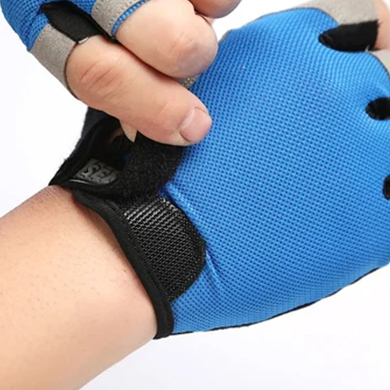 Biking Mittens Sports Half Finger Gloves Breathable & Non-Slip