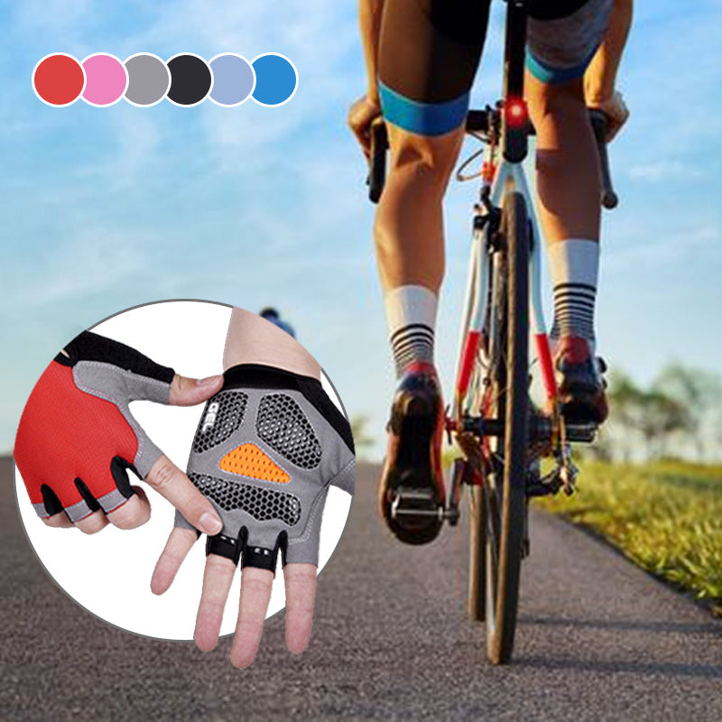 Biking Mittens Sports Half Finger Gloves Breathable & Non-Slip