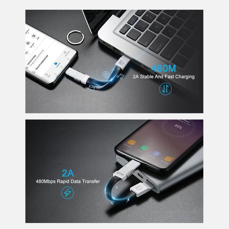 haloera™  3-in-1 Keychain Data Sync Charge Cable