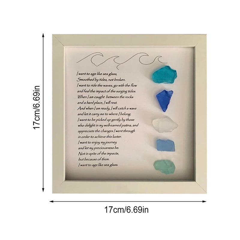 Sea Glass Art Photo Frame