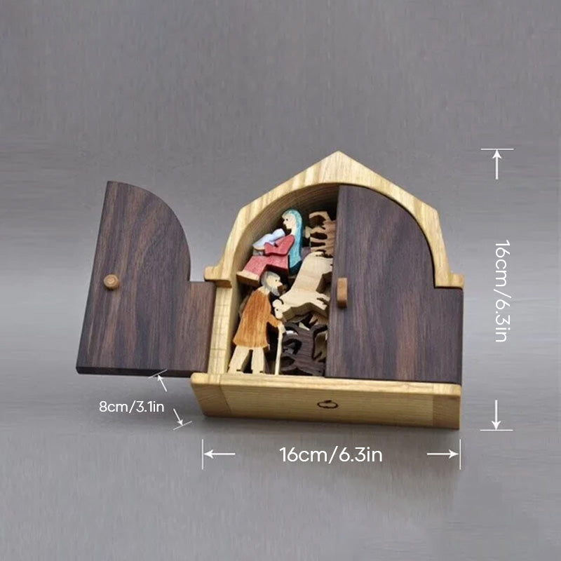 The Christmas Story Unique Nativity Set Wooden Nativity Scene