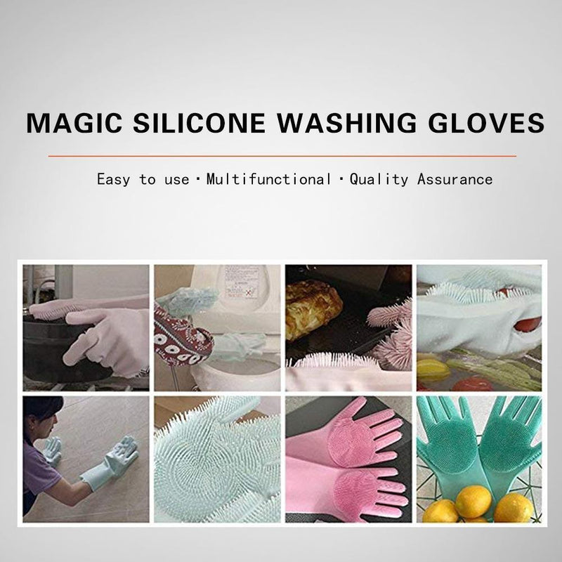 Magic Silicone Washing Gloves,1 Pair