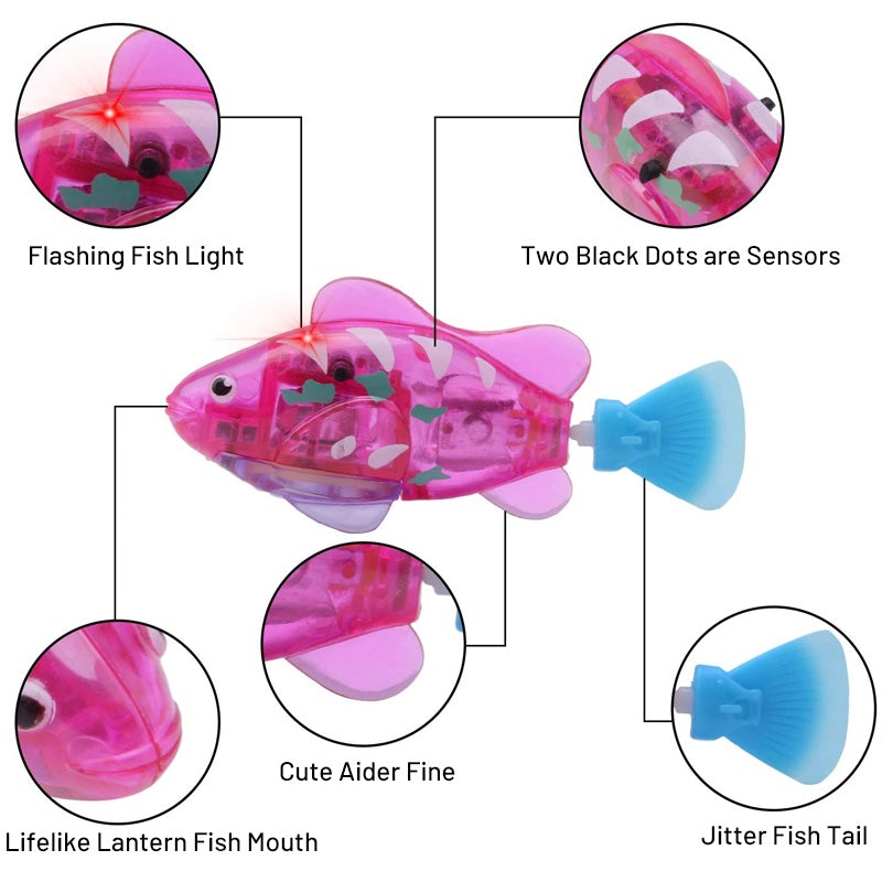 Swimming Robot Fish Toy for Cat & Dog