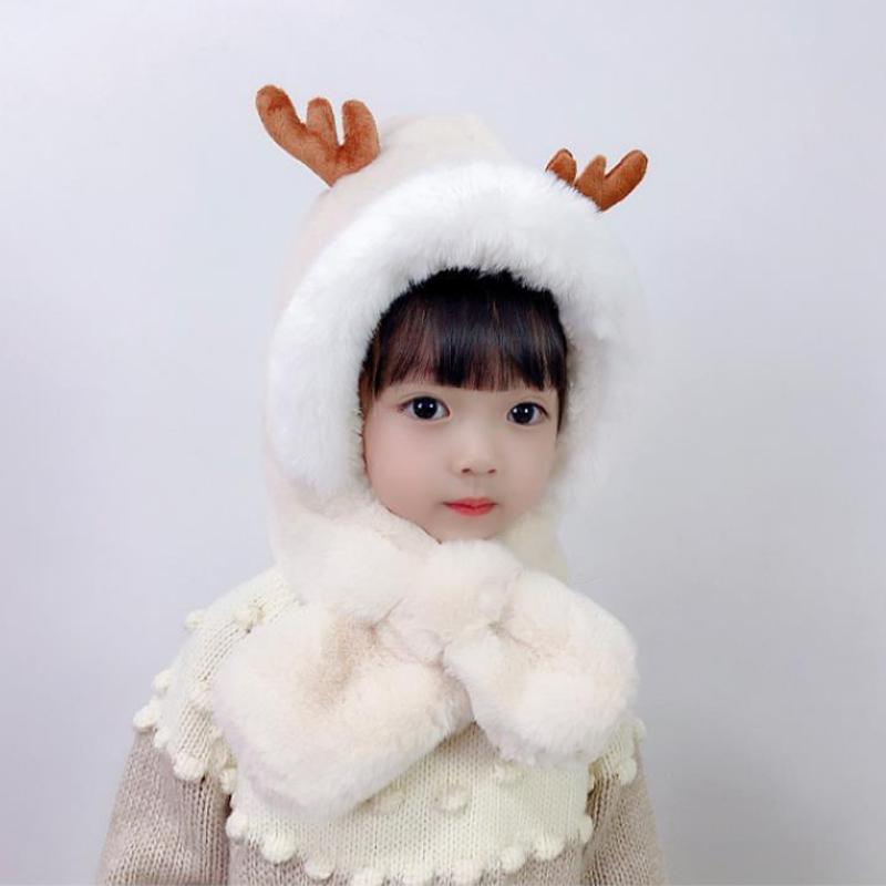 Cute Antlers Warm Cap for Baby