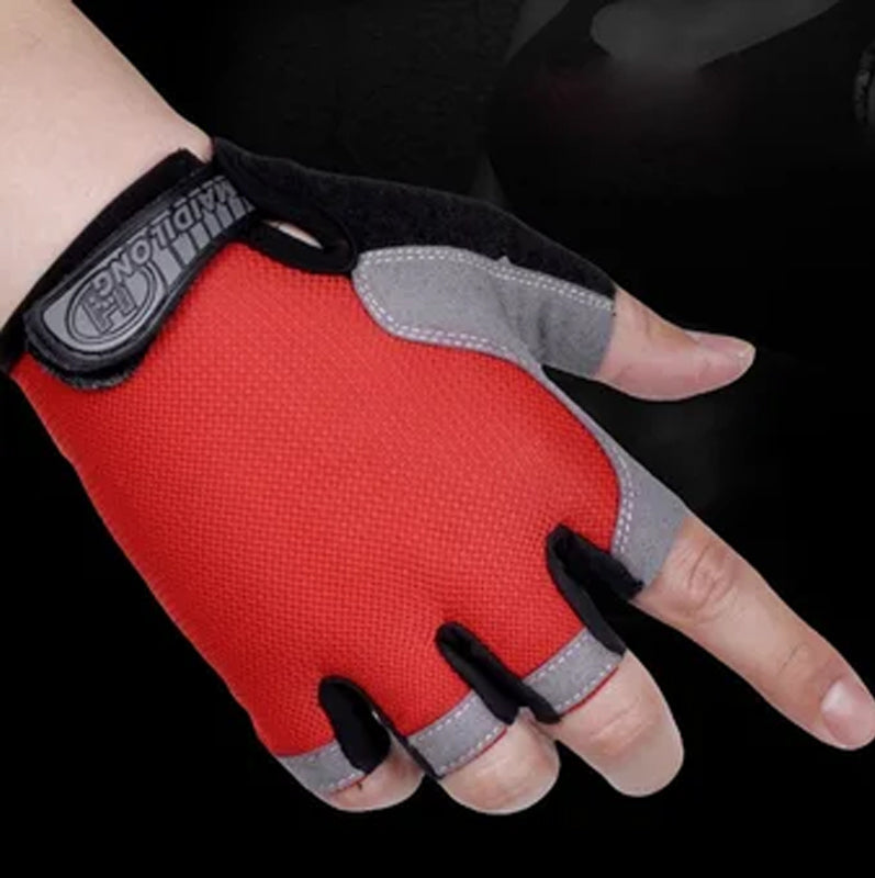 Biking Mittens Sports Half Finger Gloves Breathable & Non-Slip