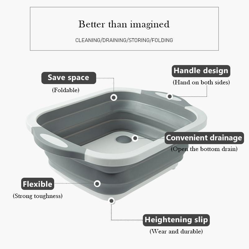 Hirundo Portable Multi-function Collapsible Dish Tub