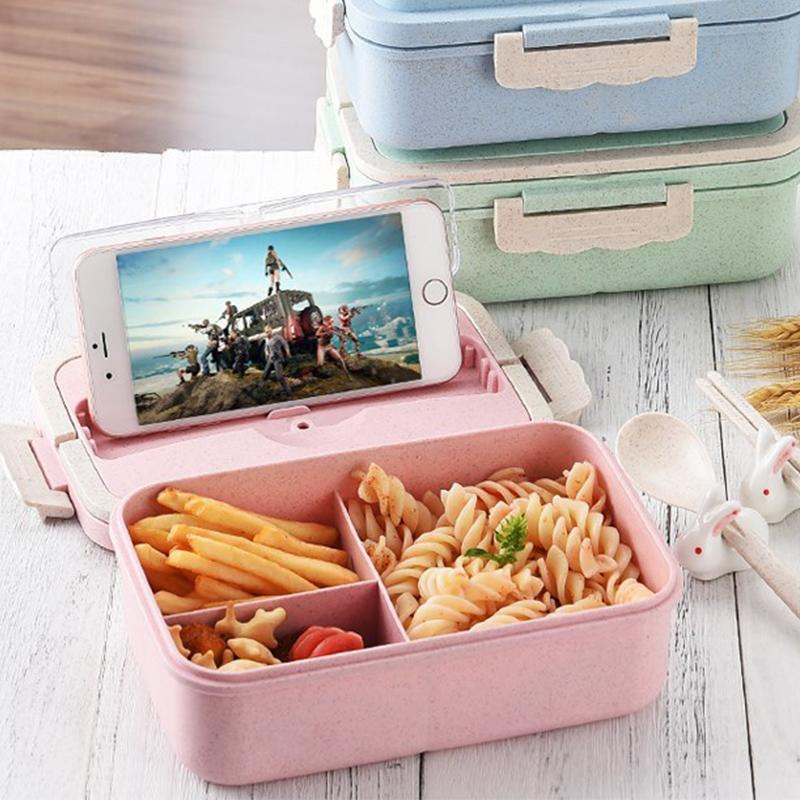 Beautiful Lunch Boxes With Eco-Friendly Wheat Straws