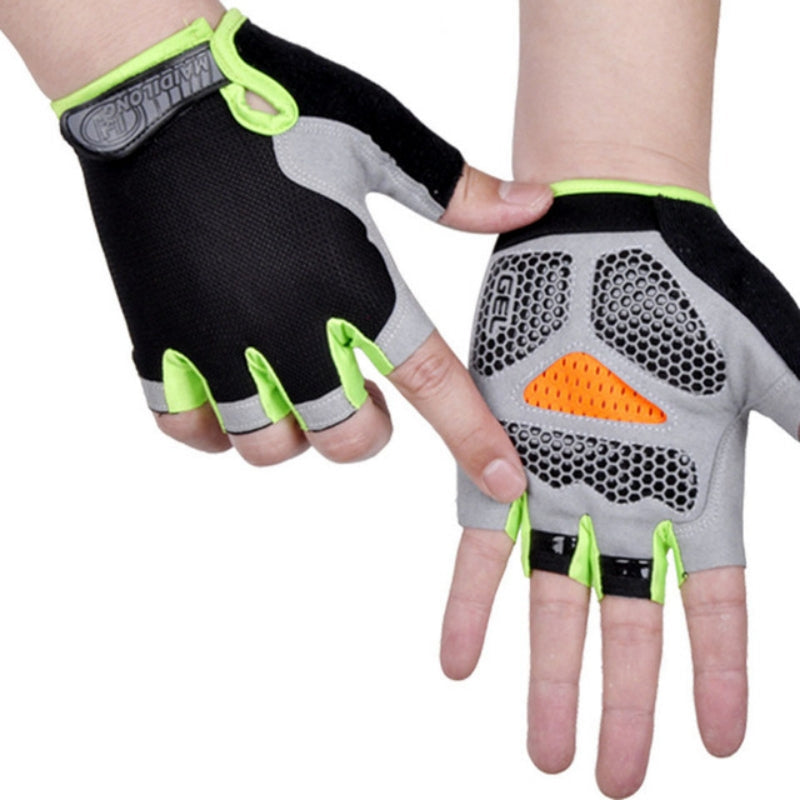 Biking Mittens Sports Half Finger Gloves Breathable & Non-Slip