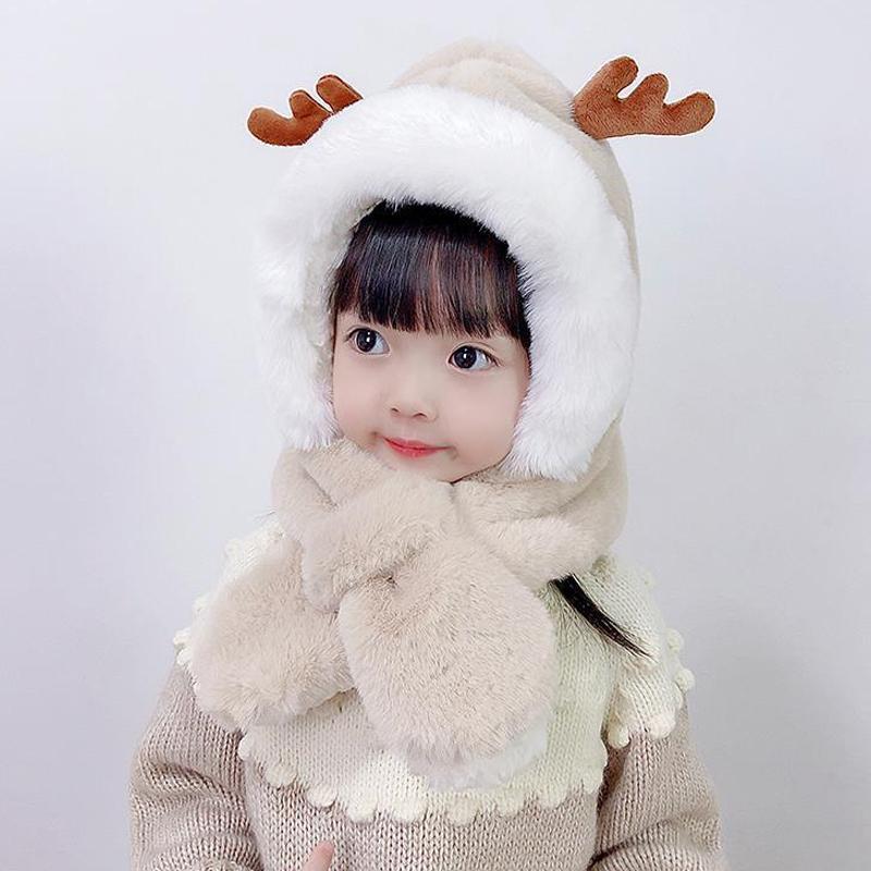 Cute Antlers Warm Cap for Baby