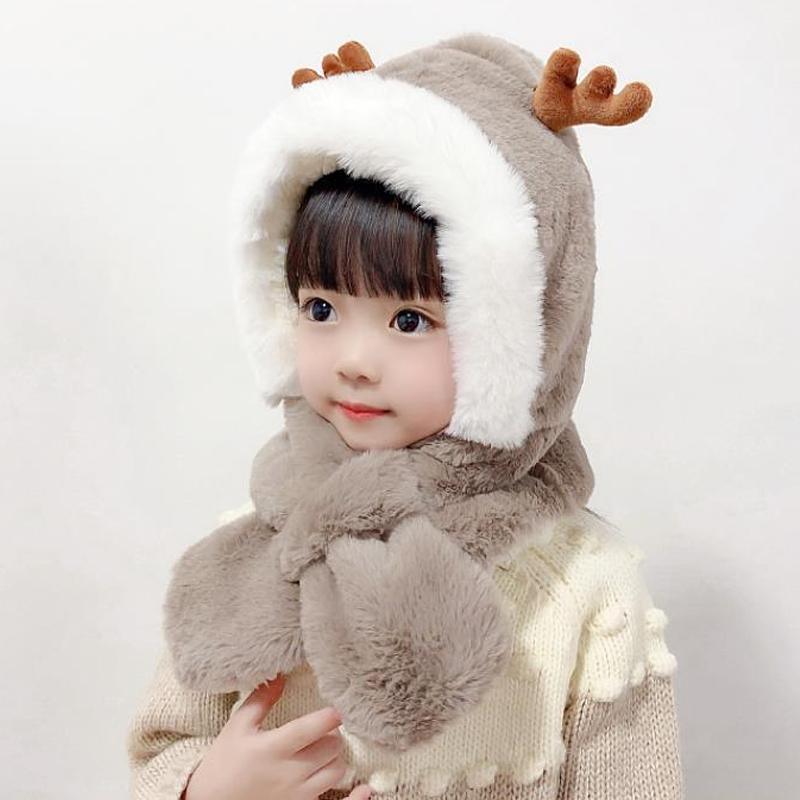 Cute Antlers Warm Cap for Baby